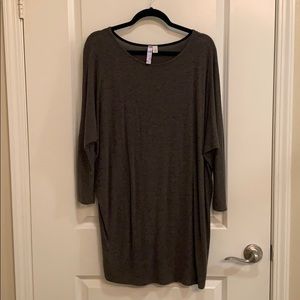 SUPER SOFT heather forest green 3/4 length sleeve